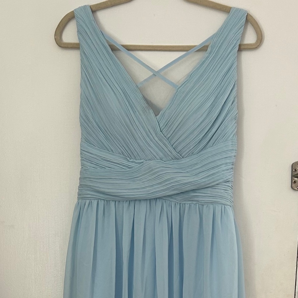 Light blue bridesmaid dress